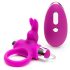 Happyrabbit - anneau pénien vibrant sans fil (violet-argent)