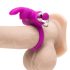 Happyrabbit - anneau pénien vibrant sans fil (violet-argent)