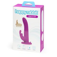 Happyrabbit Strap-On - Harnais Lapin Vibrant (Violet)