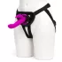 Happyrabbit Strap-On - harnais vibrant lapin avec stimulateur clitoridien (violet)