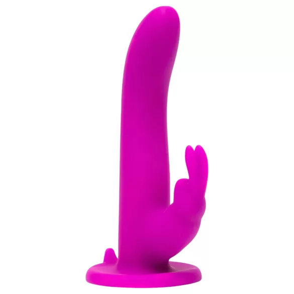 Happyrabbit Strap-On - harnais vibrant lapin avec stimulateur clitoridien (violet)