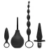 Fifty Shades of Grey - coffret anal 4 en 1 - silicone noir