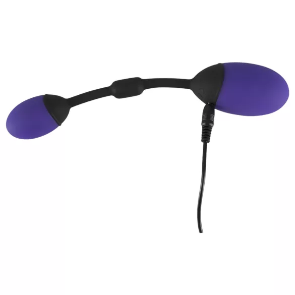 GoGasm - Œuf vibrant double stimulation vagin et anus - silicone violet/noir