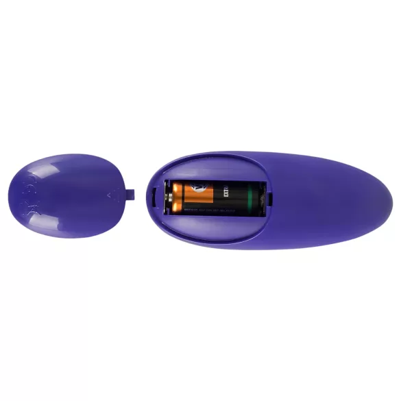GoGasm - Œuf vibrant double stimulation vagin et anus - silicone violet/noir