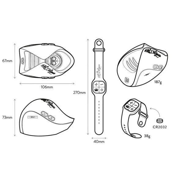 Hot Octopuss - masturbateur homme télécommandé - noir