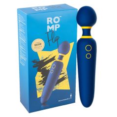 ROMP Flip Wand - vibromasseur étanche rechargeable (bleu)