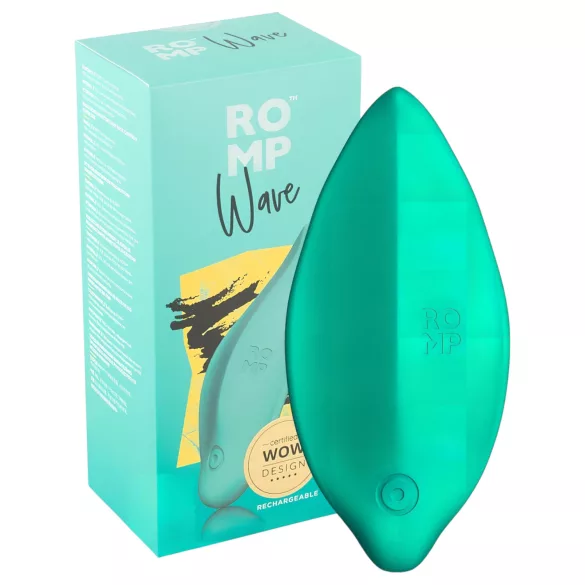 ROMP Wave - vibromasseur clitoridien rechargeable étanche - vert