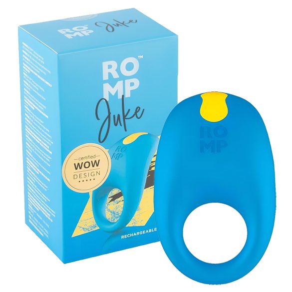 ROMP Juke - Anneau pénien vibrant étanche (bleu)