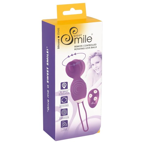 SMILE Love Ball - œuf vibrant pivotant (violet)