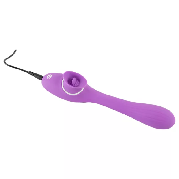 You2Toys - vibromasseur 2 fonctions rechargeable - silicone violet