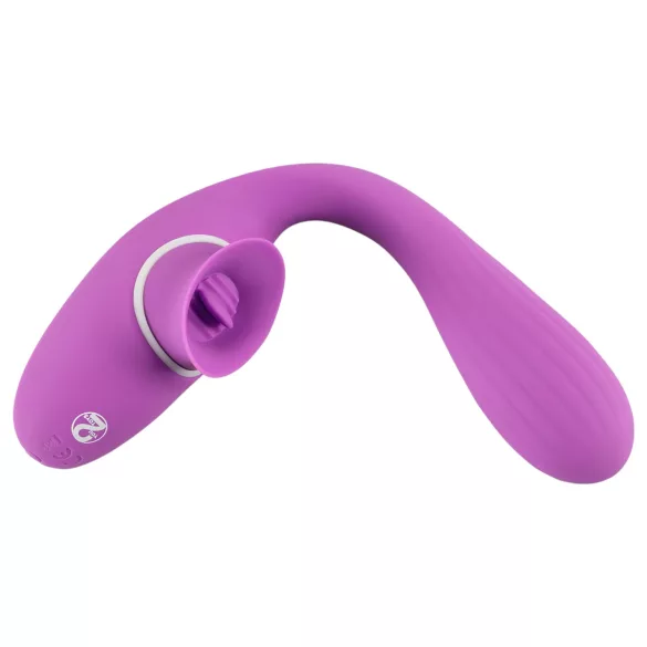 You2Toys - vibromasseur 2 fonctions rechargeable - silicone violet