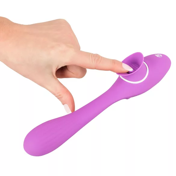 You2Toys - vibromasseur 2 fonctions rechargeable - silicone violet