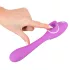 You2Toys - vibromasseur 2 fonctions rechargeable - silicone violet