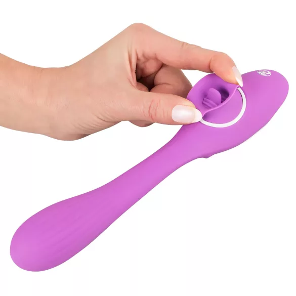 You2Toys - vibromasseur 2 fonctions rechargeable - silicone violet