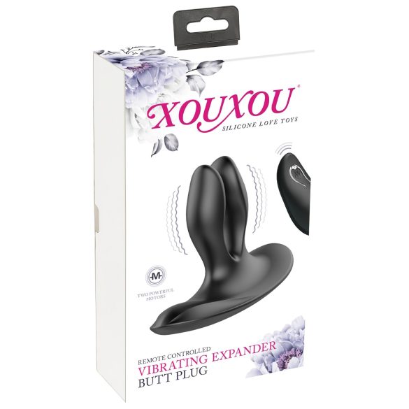 XOUXOU - vibrateur anal rechargeable à deux branches (noir)