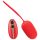 Boule d'amour SMILE - œuf vibrant radio rechargeable (rouge)