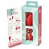 Boule d'amour SMILE - œuf vibrant radio rechargeable (rouge)
