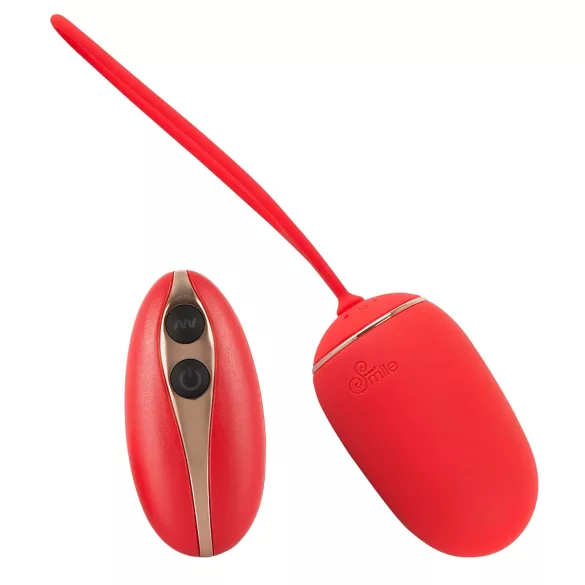 SMILE - œuf vibrant sans fil rechargeable - rouge
