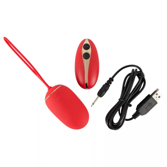 SMILE - œuf vibrant sans fil rechargeable - rouge