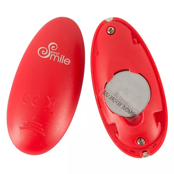 SMILE - œuf vibrant sans fil rechargeable - rouge