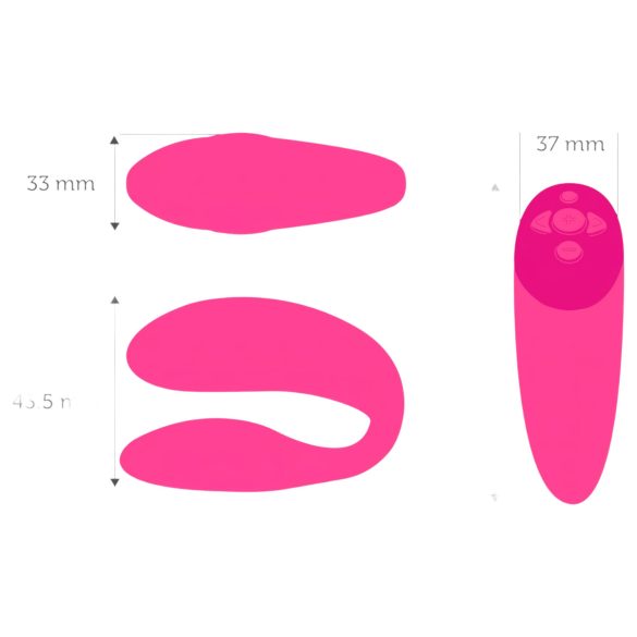 We-Vibe Chorus - vibromasseur couple intelligent et rechargeable (rose)