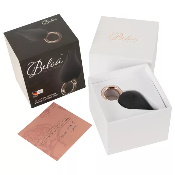 Belou - vibromasseur clitoridien étanche rechargeable - noir