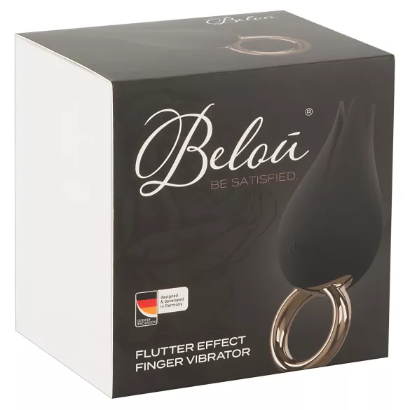 Belou - vibromasseur clitoridien étanche rechargeable - noir