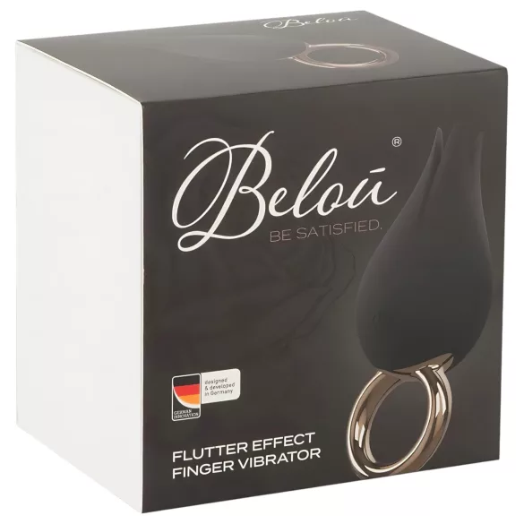 Belou - vibromasseur clitoridien étanche rechargeable - noir