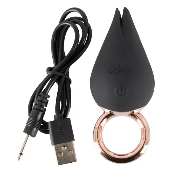 Belou - vibromasseur clitoridien étanche rechargeable - noir