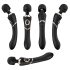 Baguette Cléopâtre - masseur vibrant étanche rechargeable (noir)