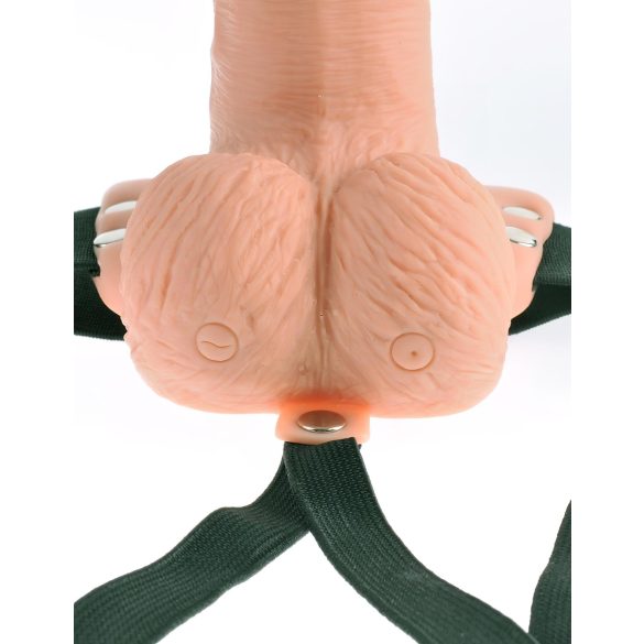 Fetish Strap-On 6 - harnais vibrant creux (naturel)