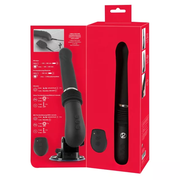 You2Toys RC Fucking Machine 2.0 - machine sexuelle à piston et vibration avec ventouse