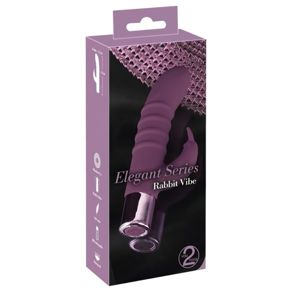 Rabbit Vibe - vibromasseur G-point avec stimulateur clitoridien (violet)