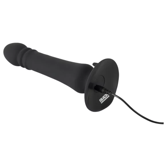 Black Velvets - stimulateur anal à piston rechargeable - silicone noir