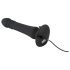 Velours Noir - vibromasseur anal rechargeable et pulsant (noir)
