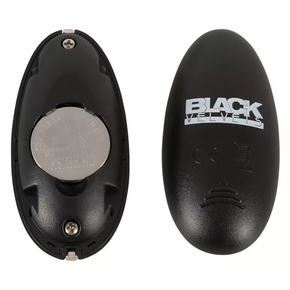 Black Velvets - stimulateur anal à piston rechargeable - silicone noir