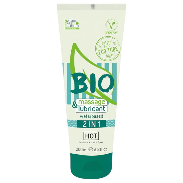 HOT Bio 2IN1 - Gel lubrifiant et massage à base d'eau (200ml)