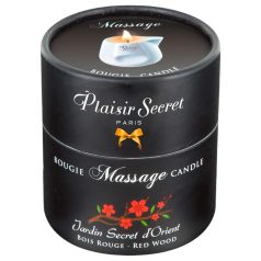 Bougie de massage bois rouge Plaisirs Secrets (80 ml)
