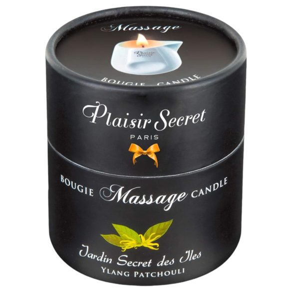 Bougie de massage Ylang Patchouli Plaisirs Secrets (80 ml)