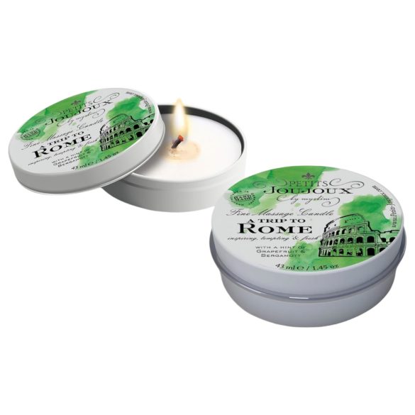 Petits Joujoux Rome - bougie massage pamplemousse-bergamote (43ml)