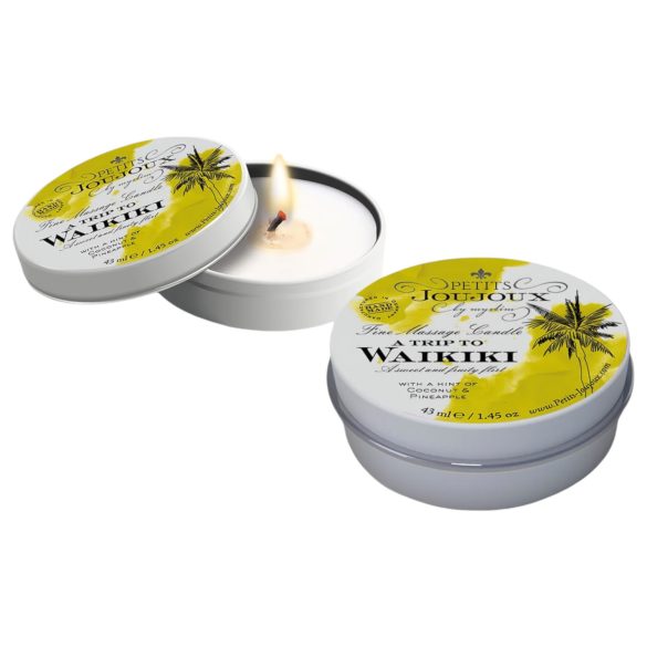 Petits Joujoux Waikiki Bougie Massage Coco-Ananas (43ml)