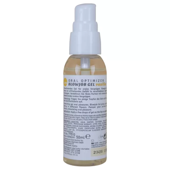 Blowjob Gel - gel lubrifiant oral - goût vanille - 50ml