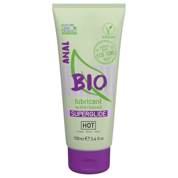 HOT BIO Superglide Anal - Lubrifiant anal végan à base d'eau (100 ml)
