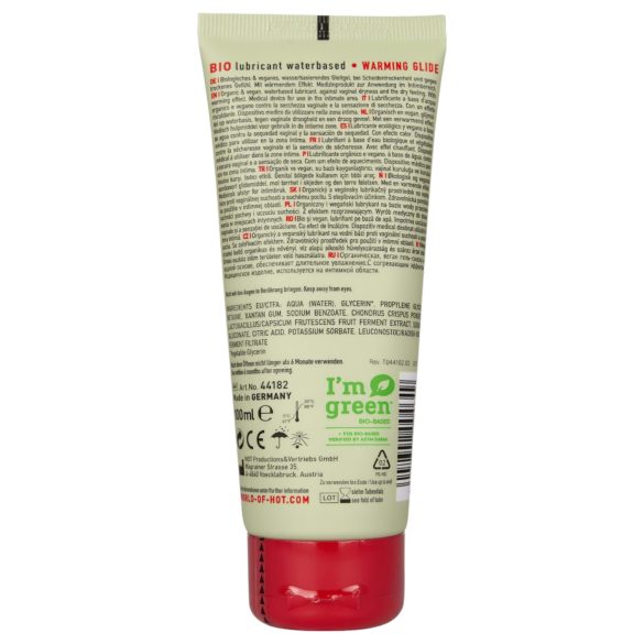 HOT BIO Chauffant - lubrifiant végane effet chaud (100ml)