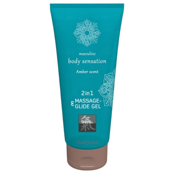 Shiatsu 2en1 Ambre - huile massage lubrifiante - ambre (200ml)