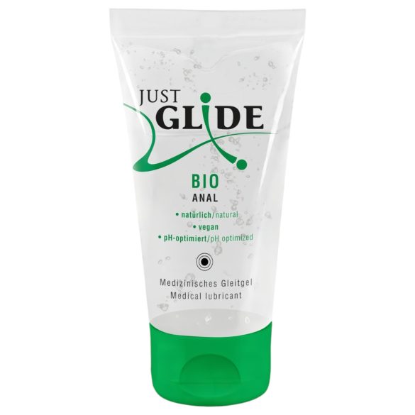 Just Glide Bio ANAL - Lubrifiant Vegan à Base d'Eau (50ml)