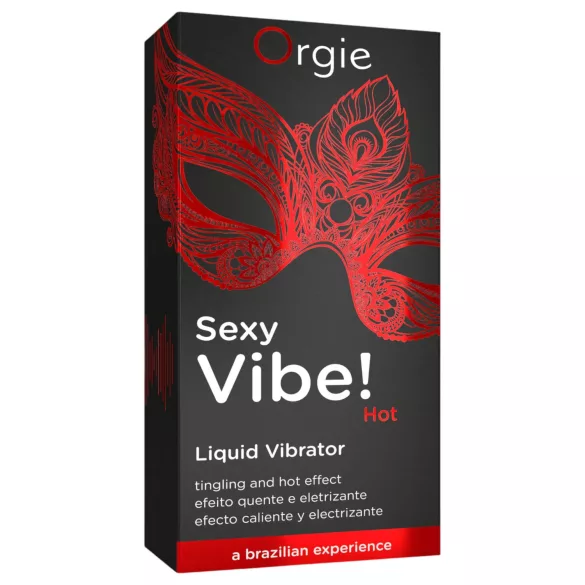 Orgie - Gel intime chauffant fraise - vibromasseur liquide 15ml