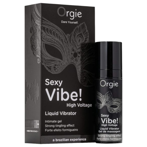 Orgie Sexy Vibe High Voltage - vibromasseur liquide unisexe (15 ml)