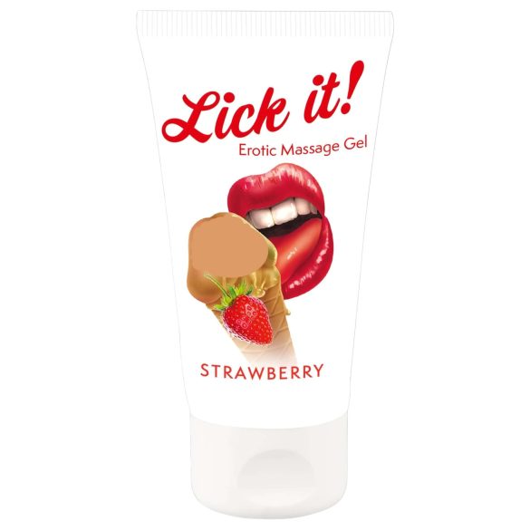 Lick it! - Lubrifiant comestible 2en1 - Fraise (50ml)