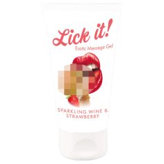   Lick it! - Lubrifiant comestible 2 en 1 - champagne-fraise (50ml)